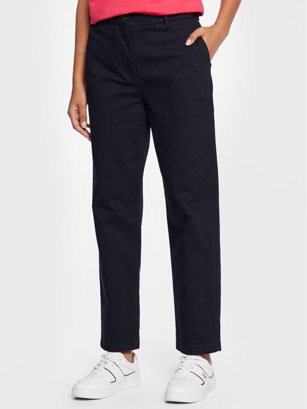 Tommy Hilfiger Tommy Hilfiger Текстилни панталони WW0WW35694 Тъмносин Regular Fit