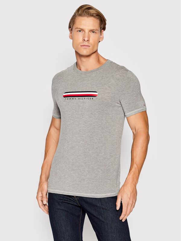 Tommy Hilfiger Tommy Hilfiger Тениска на пижама UM0UM02348 Сив Regular Fit