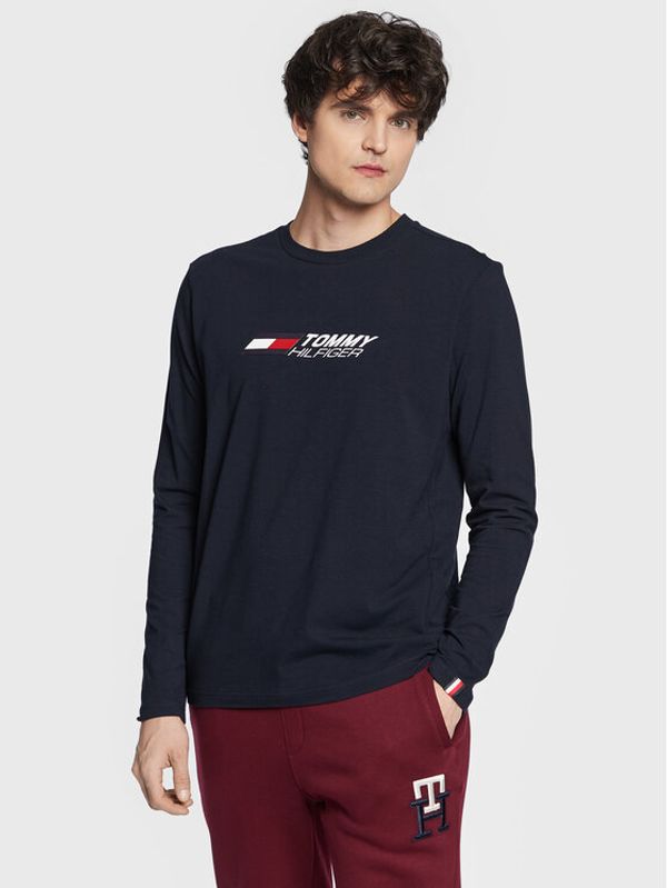 Tommy Hilfiger Tommy Hilfiger Тениска с дълъг ръкав Essentials MW0MW28934 Тъмносин Regular Fit