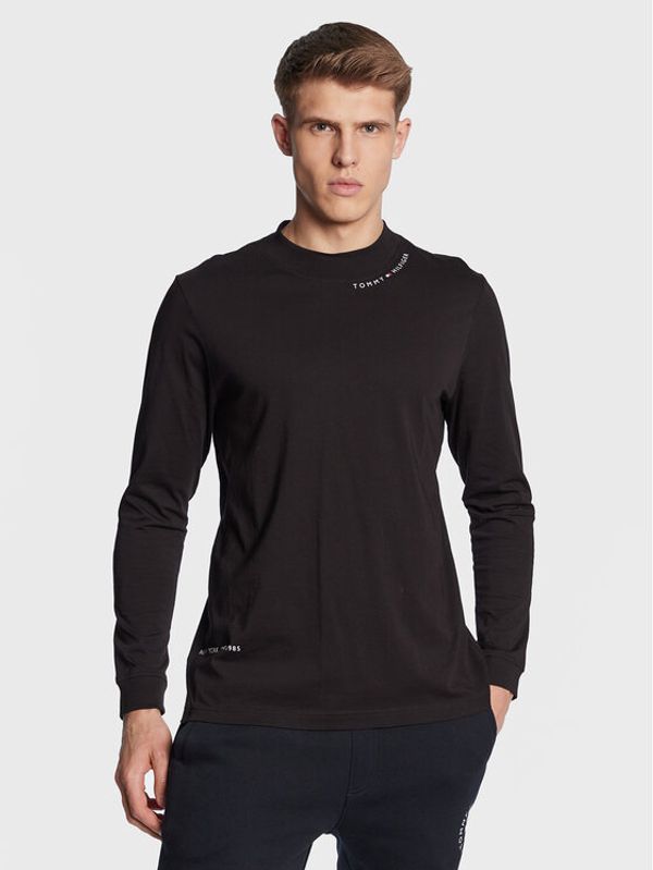 Tommy Hilfiger Tommy Hilfiger Тениска с дълъг ръкав Multi Placement MW0MW22496 Черен Regular Fit