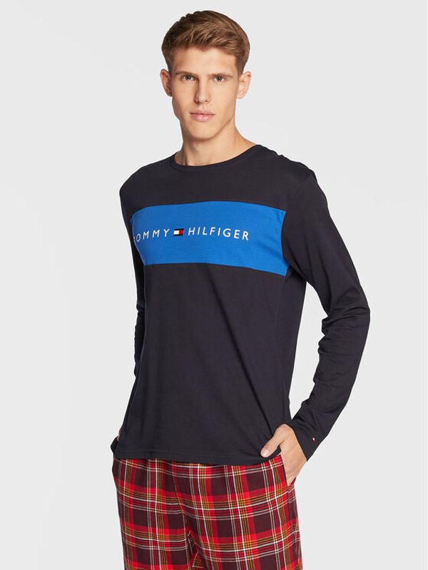 Tommy Hilfiger Tommy Hilfiger Тениска с дълъг ръкав UM0UM01906 Тъмносин Regular Fit
