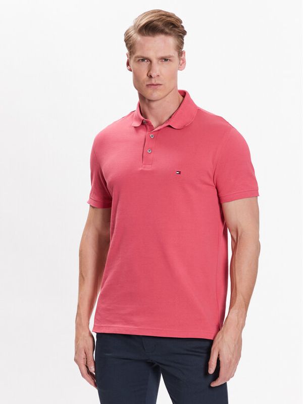 Tommy Hilfiger Tommy Hilfiger Тениска с яка и копчета 1985 MW0MW17771 Коралов Slim Fit