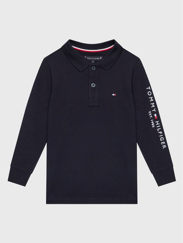 Tommy Hilfiger Tommy Hilfiger Тениска с яка и копчета Essential KB0KB07729 D Тъмносин Regular Fit