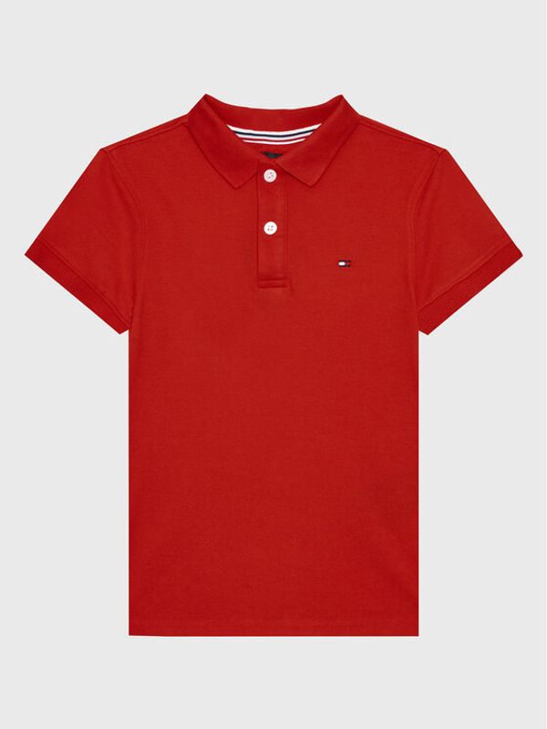 Tommy Hilfiger Tommy Hilfiger Тениска с яка и копчета KB0KB07365 D Червен Regular Fit