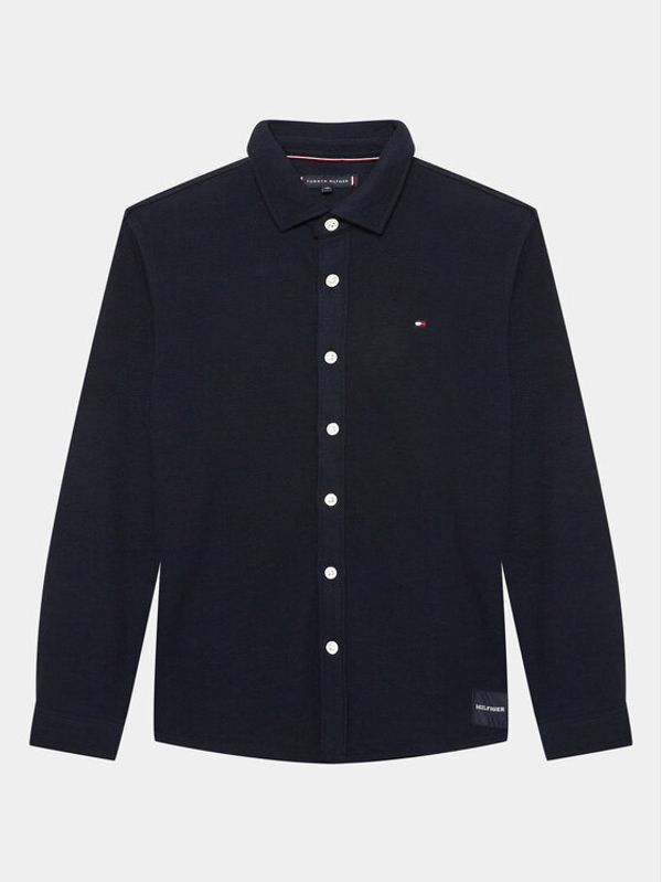 Tommy Hilfiger Tommy Hilfiger Тениска с яка и копчета KB0KB08308 D Тъмносин Regular Fit
