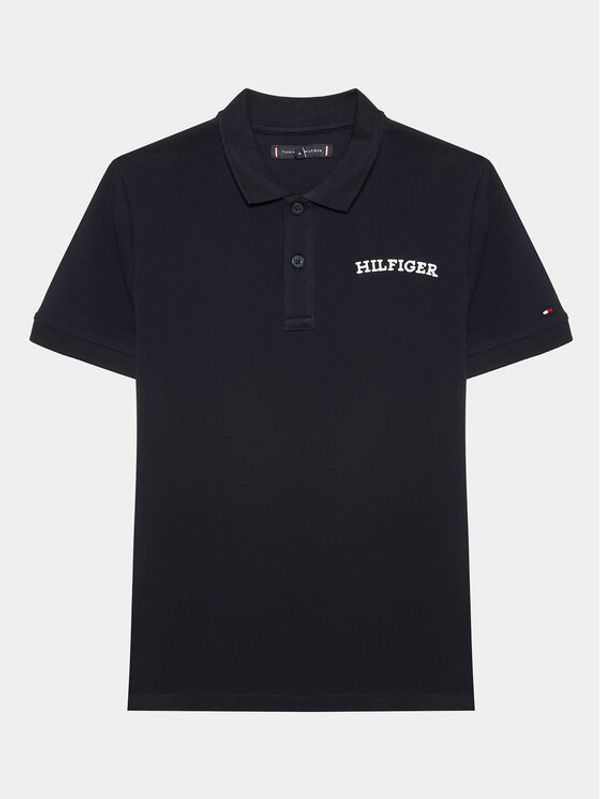 Tommy Hilfiger Tommy Hilfiger Тениска с яка и копчета KB0KB08320 Тъмносин Regular Fit