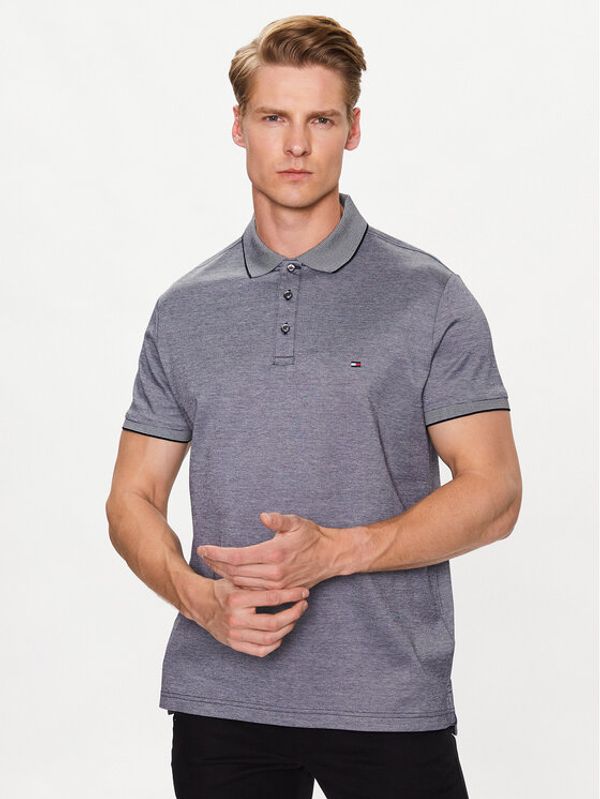 Tommy Hilfiger Tommy Hilfiger Тениска с яка и копчета Oxford Logo MW0MW30778 Тъмносин Regular Fit