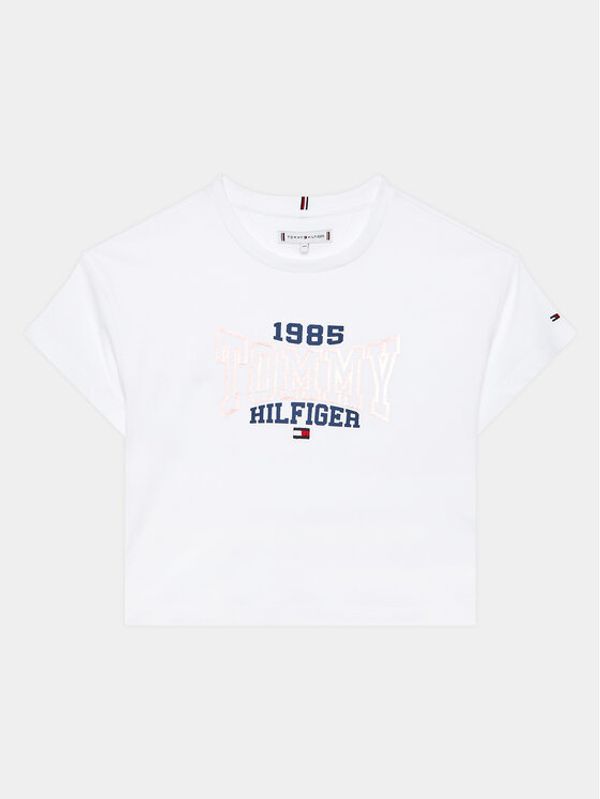 Tommy Hilfiger Tommy Hilfiger Тишърт 1985 KG0KG07441 D Бял Regular Fit