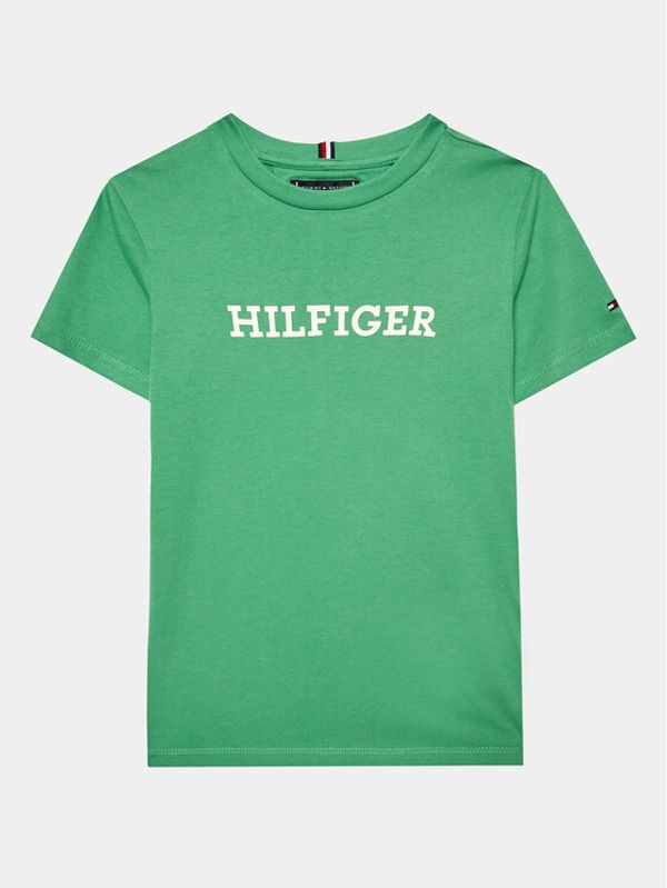 Tommy Hilfiger Tommy Hilfiger Тишърт Arched KB0KB08333 M Зелен Regular Fit