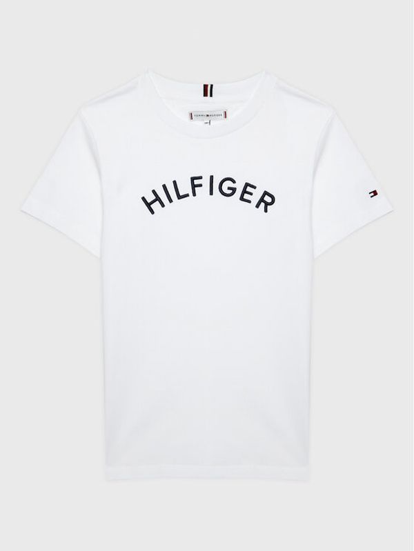 Tommy Hilfiger Tommy Hilfiger Тишърт Arched KS0KS00401 D Бял Regular Fit