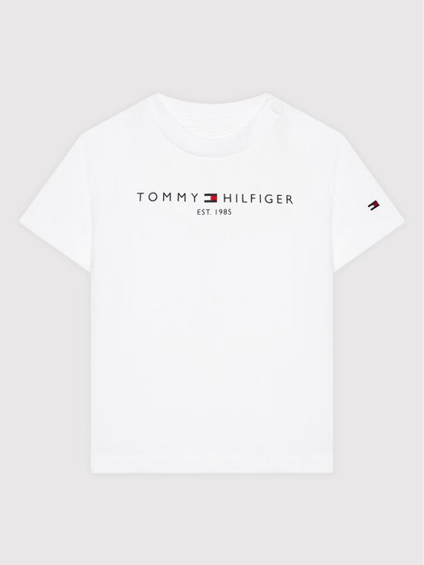 Tommy Hilfiger Tommy Hilfiger Тишърт Baby Essential KN0KN01487 Бял Regular Fit
