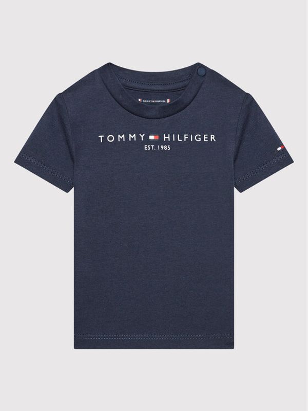 Tommy Hilfiger Tommy Hilfiger Тишърт Baby Essential KN0KN01487 Тъмносин Regular Fit