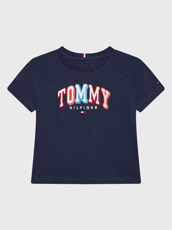 Tommy Hilfiger Tommy Hilfiger Тишърт Chainstitch KB0KB07798 D Тъмносин Regular Fit