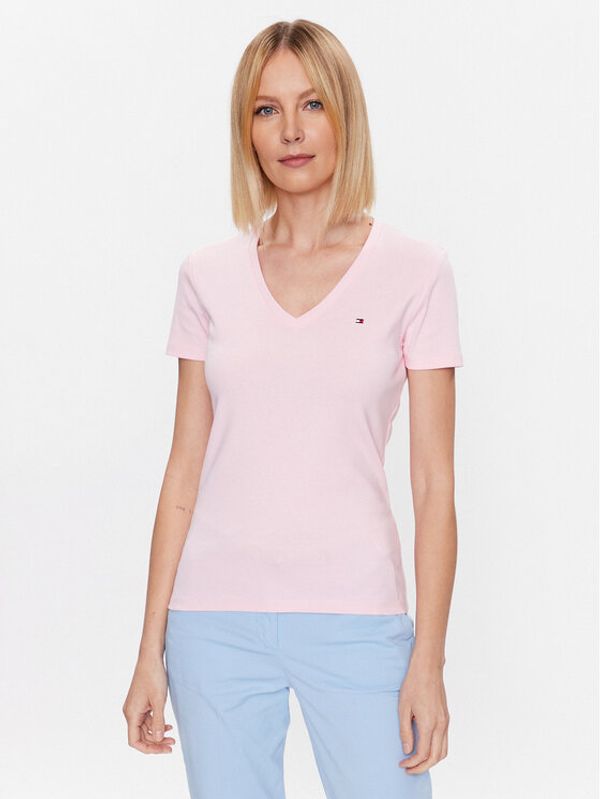 Tommy Hilfiger Tommy Hilfiger Тишърт Cody WW0WW37873 Розов Slim Fit