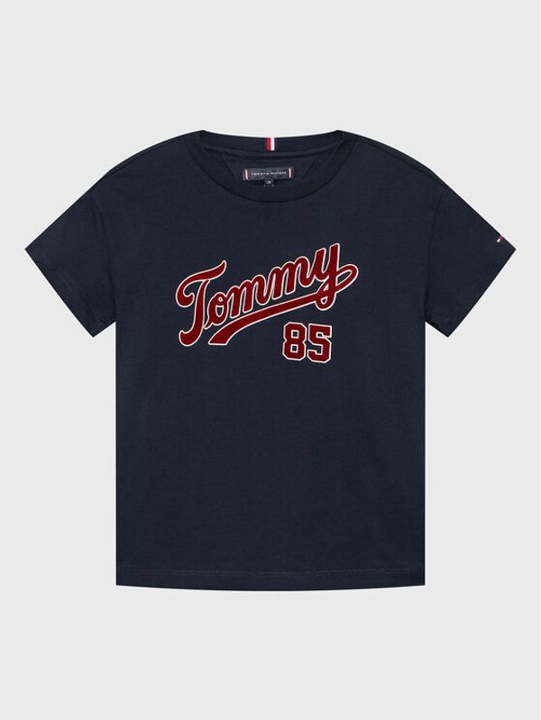 Tommy Hilfiger Tommy Hilfiger Тишърт College 85 KB0KB08032 D Тъмносин Regular Fit
