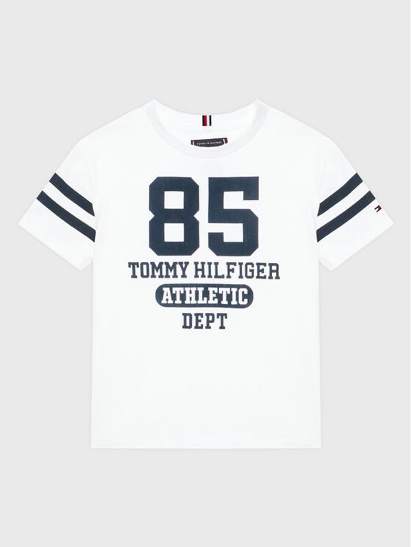 Tommy Hilfiger Tommy Hilfiger Тишърт Collegiate KB0KB08023 D Бял Regular Fit