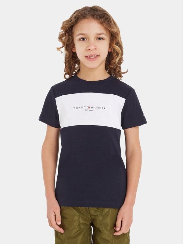 Tommy Hilfiger Tommy Hilfiger Тишърт Colorblock KB0KB08552 M Тъмносин Regular Fit