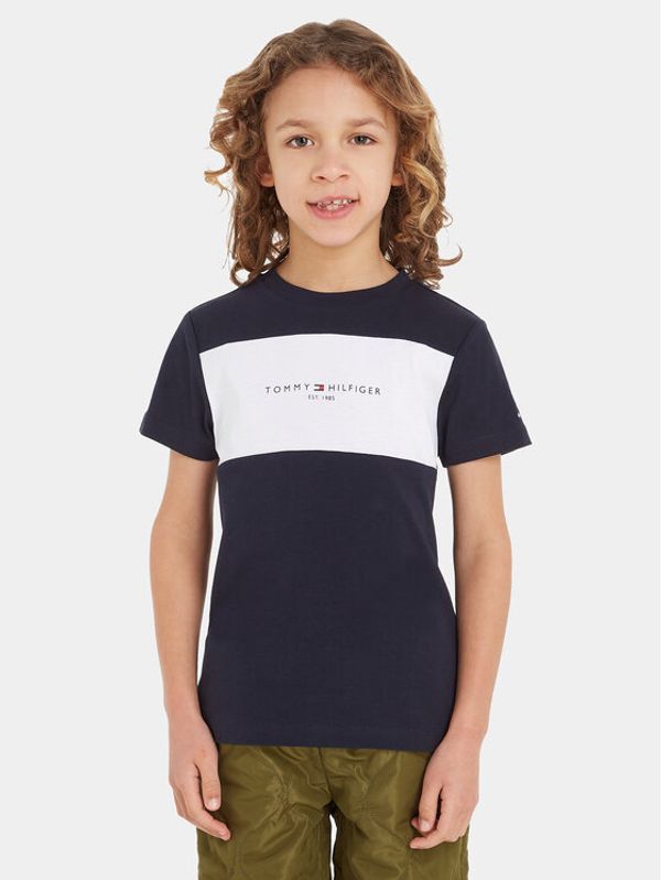 Tommy Hilfiger Tommy Hilfiger Тишърт Colorblock KB0KB08552 S Тъмносин Regular Fit