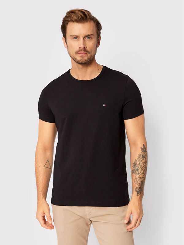 Tommy Hilfiger Tommy Hilfiger Тишърт Core Stretch MW0MW27539 Черен Slim Fit