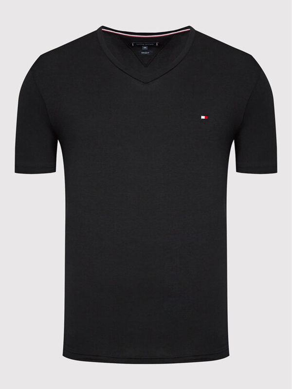 Tommy Hilfiger Tommy Hilfiger Тишърт Core Stretch MW0MW27540 Черен Slim Fit