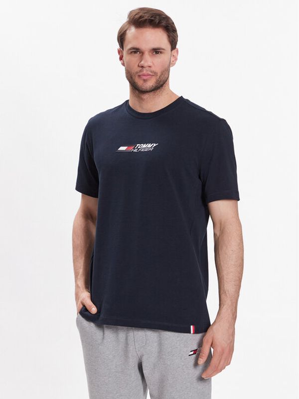 Tommy Hilfiger Tommy Hilfiger Тишърт Essential Big Logo MW0MW30437 Тъмносин Regular Fit