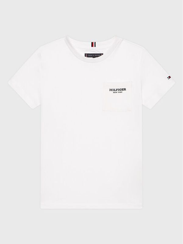 Tommy Hilfiger Tommy Hilfiger Тишърт Essential KB0KB08354 D Бял Regular Fit