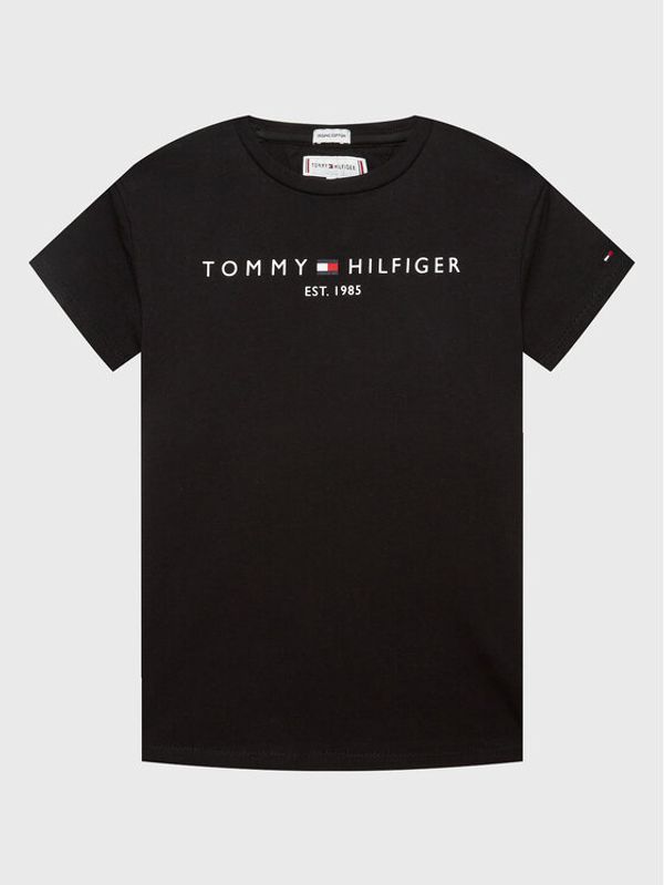 Tommy Hilfiger Tommy Hilfiger Тишърт Essential KG0KG06585 M Черен Regular Fit