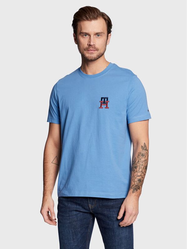 Tommy Hilfiger Tommy Hilfiger Тишърт Essential Monogram MW0MW28256 Син Regular Fit