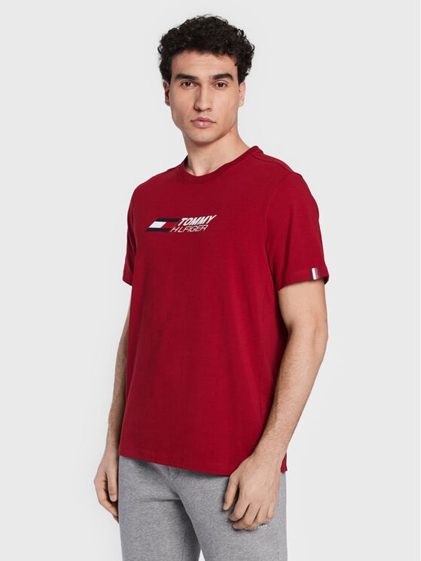 Tommy Hilfiger Tommy Hilfiger Тишърт Essentials Big Logo MW0MW27933 Бордо Regular Fit
