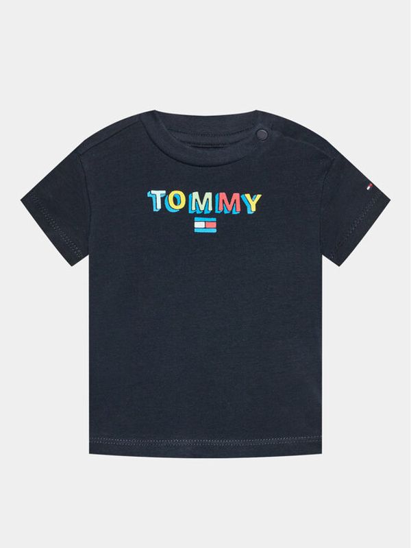 Tommy Hilfiger Tommy Hilfiger Тишърт Fun Logo KN0KN01622 Тъмносин Regular Fit