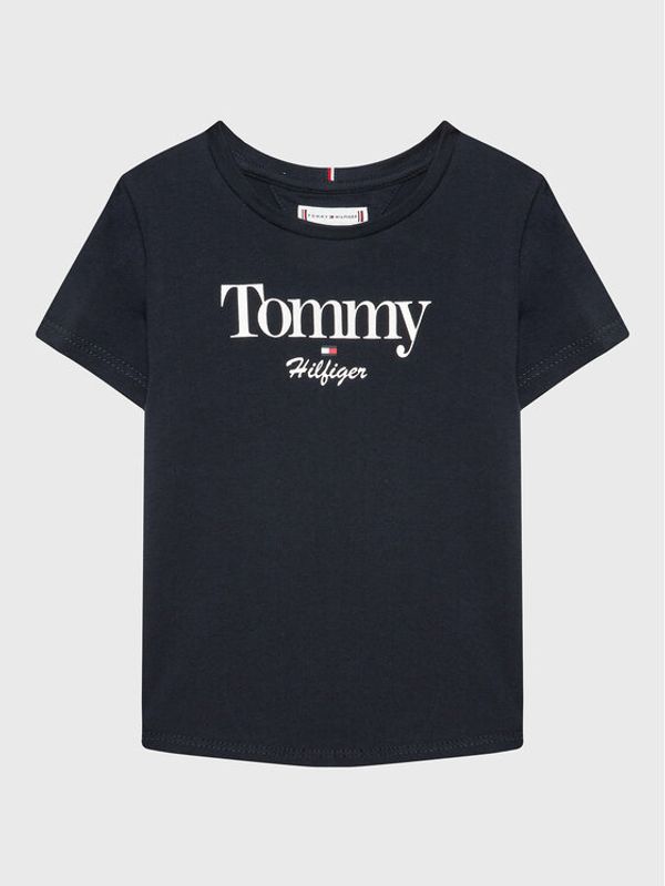 Tommy Hilfiger Tommy Hilfiger Тишърт Graphic Glitter KG0KG06821 D Тъмносин Regular Fit