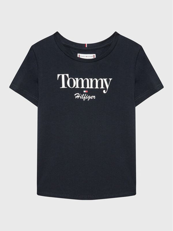 Tommy Hilfiger Tommy Hilfiger Тишърт Graphic Glitter KG0KG06821 M Тъмносин Regular Fit