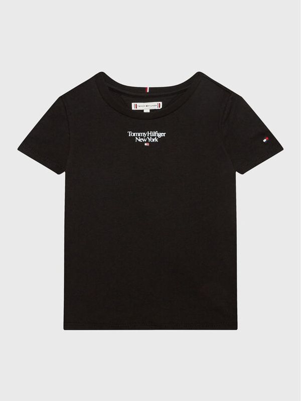 Tommy Hilfiger Tommy Hilfiger Тишърт Graphic KG0KG07083 M Черен Regular Fit