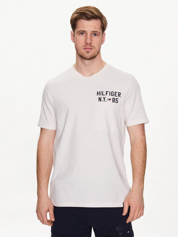 Tommy Hilfiger Tommy Hilfiger Тишърт Graphic MW0MW30444 Екрю Regular Fit