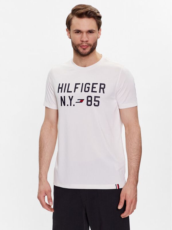 Tommy Hilfiger Tommy Hilfiger Тишърт Graphic MW0MW30471 Екрю Regular Fit