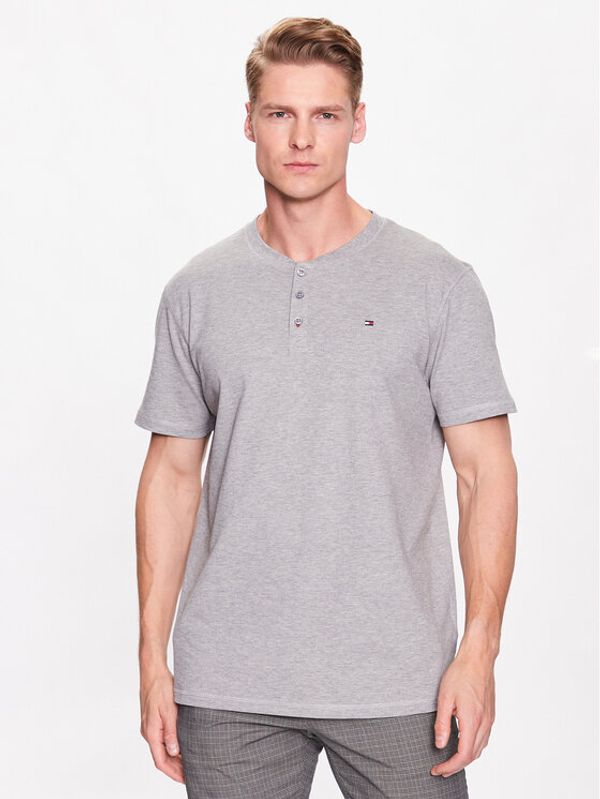 Tommy Hilfiger Tommy Hilfiger Тишърт Henley UM0UM02803 Сив Regular Fit
