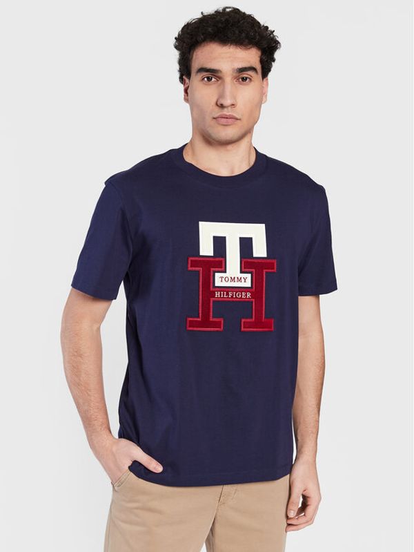 Tommy Hilfiger Tommy Hilfiger Тишърт Icon Monogram MW0MW29597 Тъмносин Relaxed Fit
