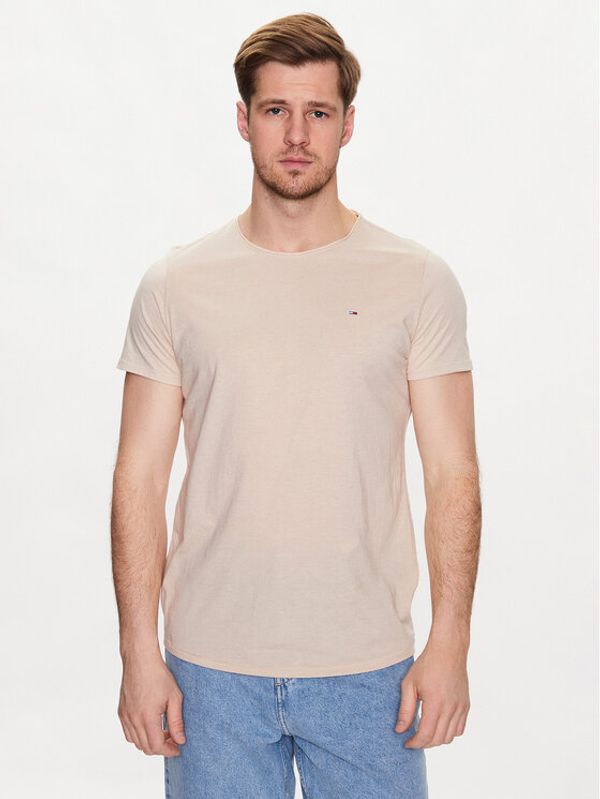 Tommy Hilfiger Tommy Hilfiger Тишърт Jaspe DM0DM09586 Бежов Slim Fit