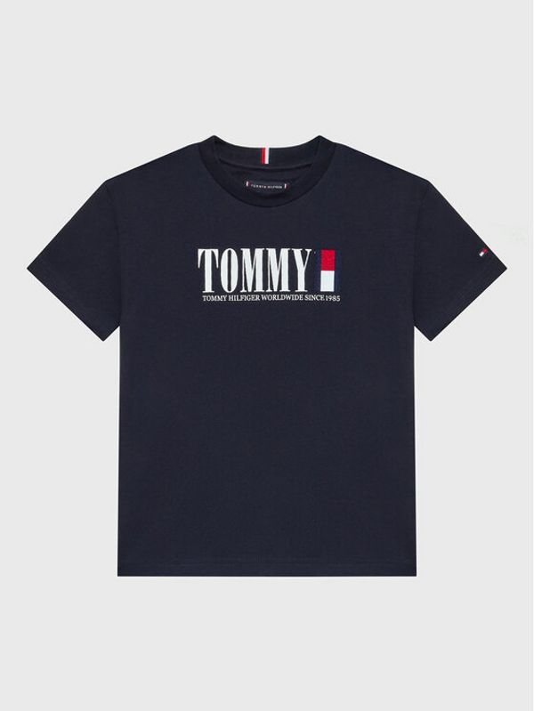 Tommy Hilfiger Tommy Hilfiger Тишърт KB0KB07788 M Тъмносин Regular Fit