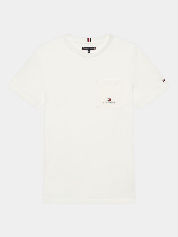 Tommy Hilfiger Tommy Hilfiger Тишърт KB0KB08197 D Бял Regular Fit