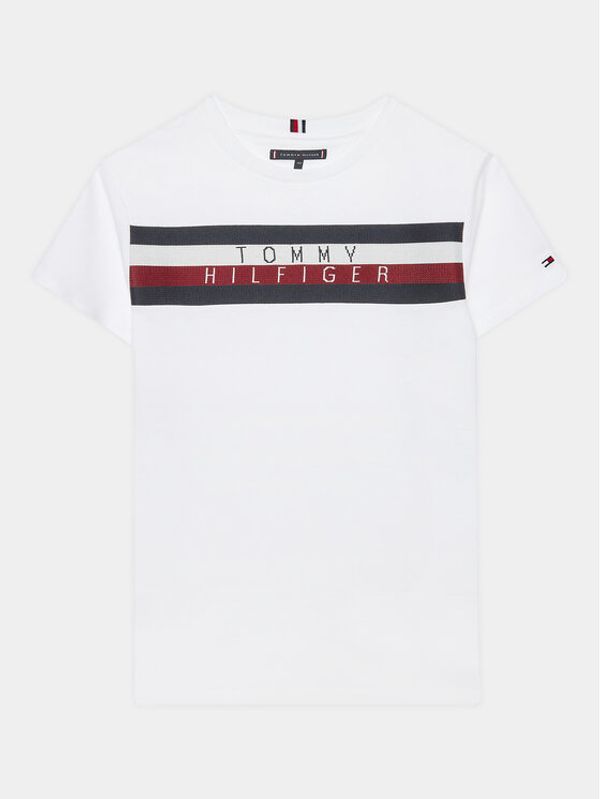 Tommy Hilfiger Tommy Hilfiger Тишърт KB0KB08204 D Бял Regular Fit