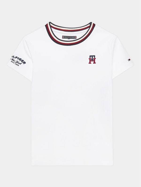 Tommy Hilfiger Tommy Hilfiger Тишърт KB0KB08209 D Бял Regular Fit