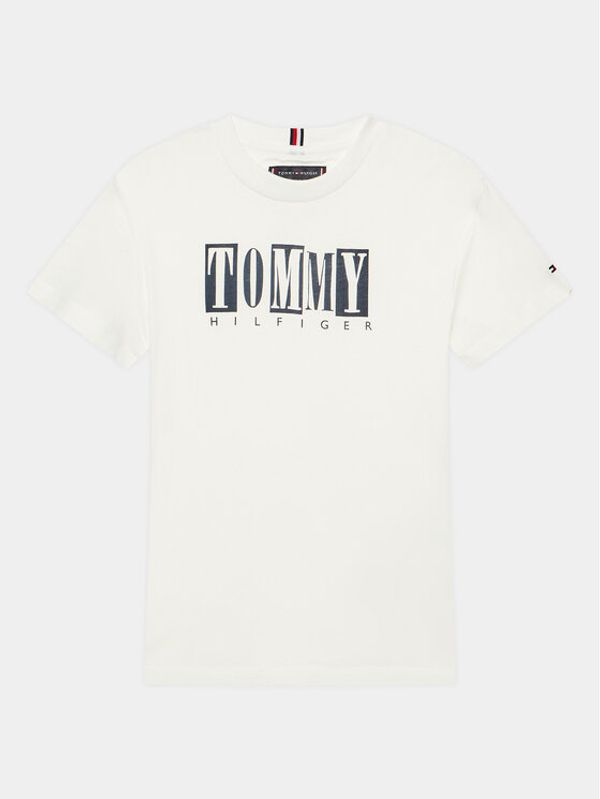 Tommy Hilfiger Tommy Hilfiger Тишърт KB0KB08213 D Бял Regular Fit