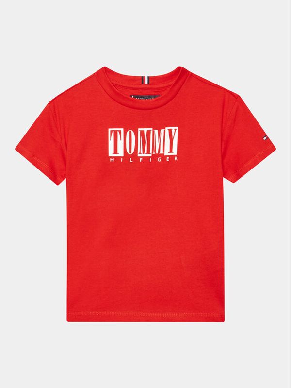 Tommy Hilfiger Tommy Hilfiger Тишърт KB0KB08213 D Червен Regular Fit