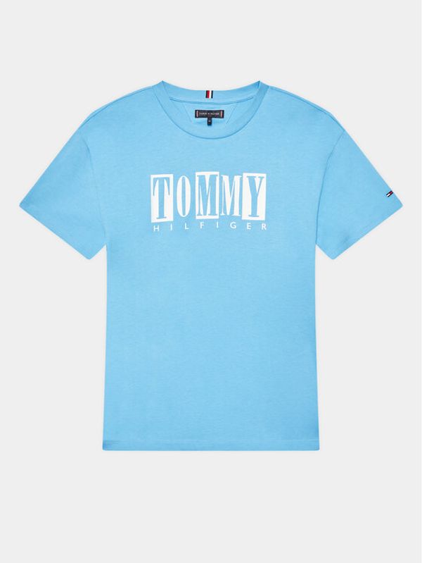 Tommy Hilfiger Tommy Hilfiger Тишърт KB0KB08213 D Син Regular Fit