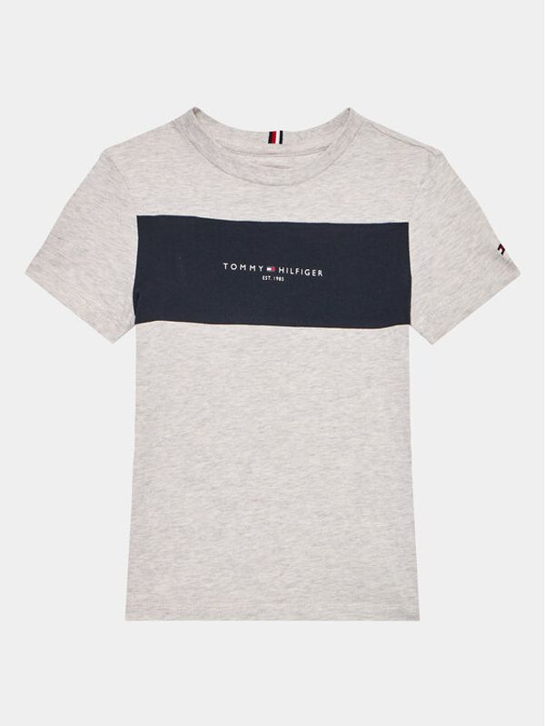 Tommy Hilfiger Tommy Hilfiger Тишърт KB0KB08374 D Сив Regular Fit