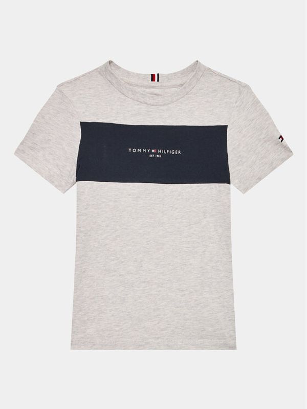 Tommy Hilfiger Tommy Hilfiger Тишърт KB0KB08374 M Сив Regular Fit
