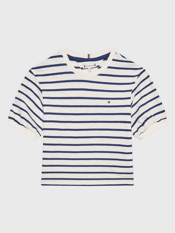 Tommy Hilfiger Tommy Hilfiger Тишърт KG0KG07055 M Бял Regular Fit