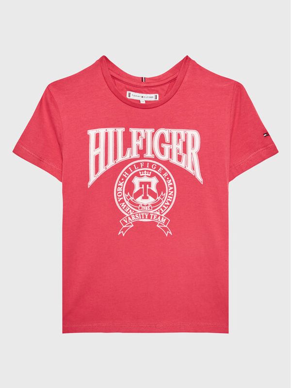 Tommy Hilfiger Tommy Hilfiger Тишърт KG0KG07081 D Розов Regular Fit