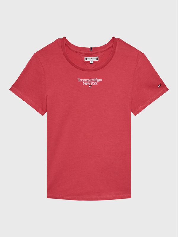 Tommy Hilfiger Tommy Hilfiger Тишърт KG0KG07083 M Розов Regular Fit